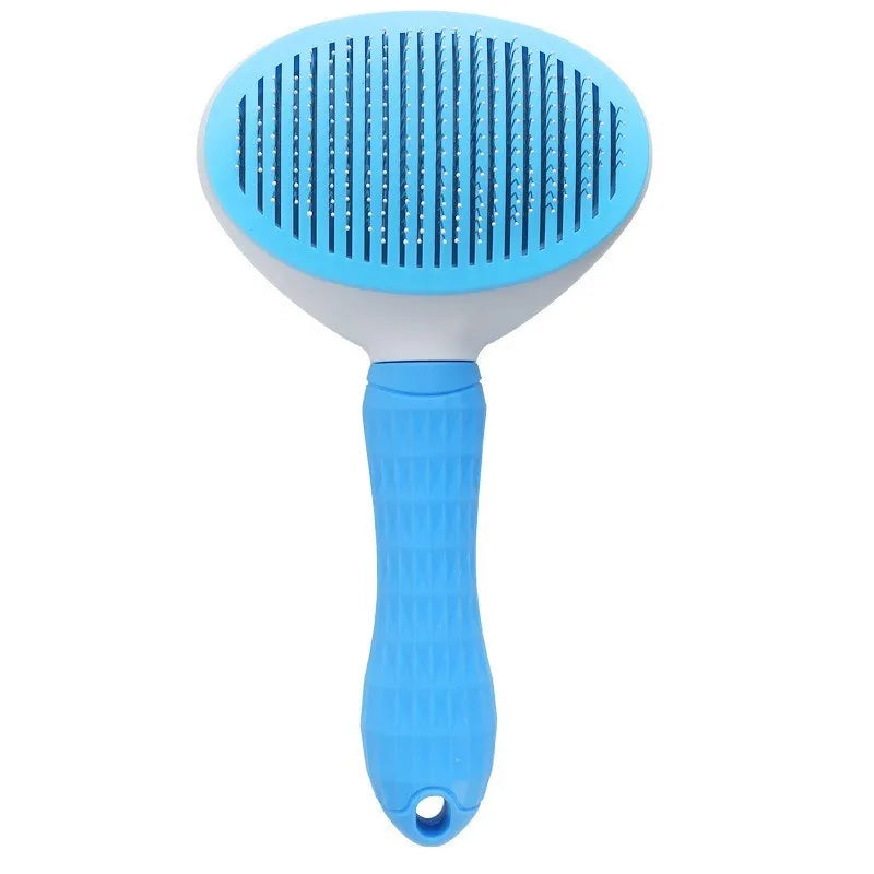 Self Cleaning Pet Hair Remover Brush Dog Cat Grooming Tool
