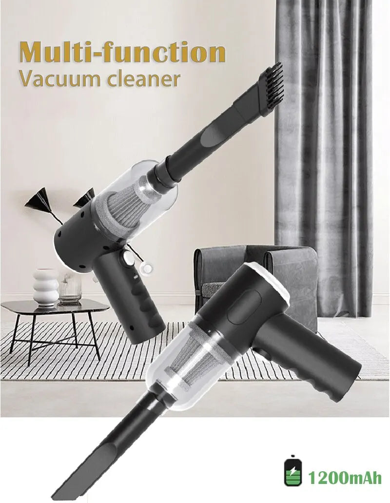 Portable Handheld Vacuum Cleaner – 9000Pa Cordless, 1200mAh, Car & Home Use