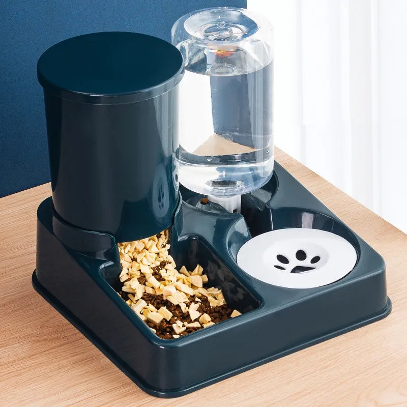 Raised Double Pet Bowl – Non-Slip No-Spill Twin Feeder for Cats & Dogs