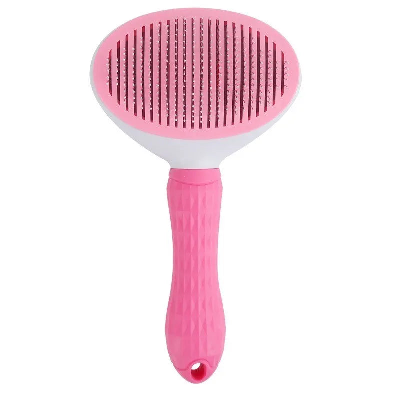 Self Cleaning Pet Hair Remover Brush Dog Cat Grooming Tool