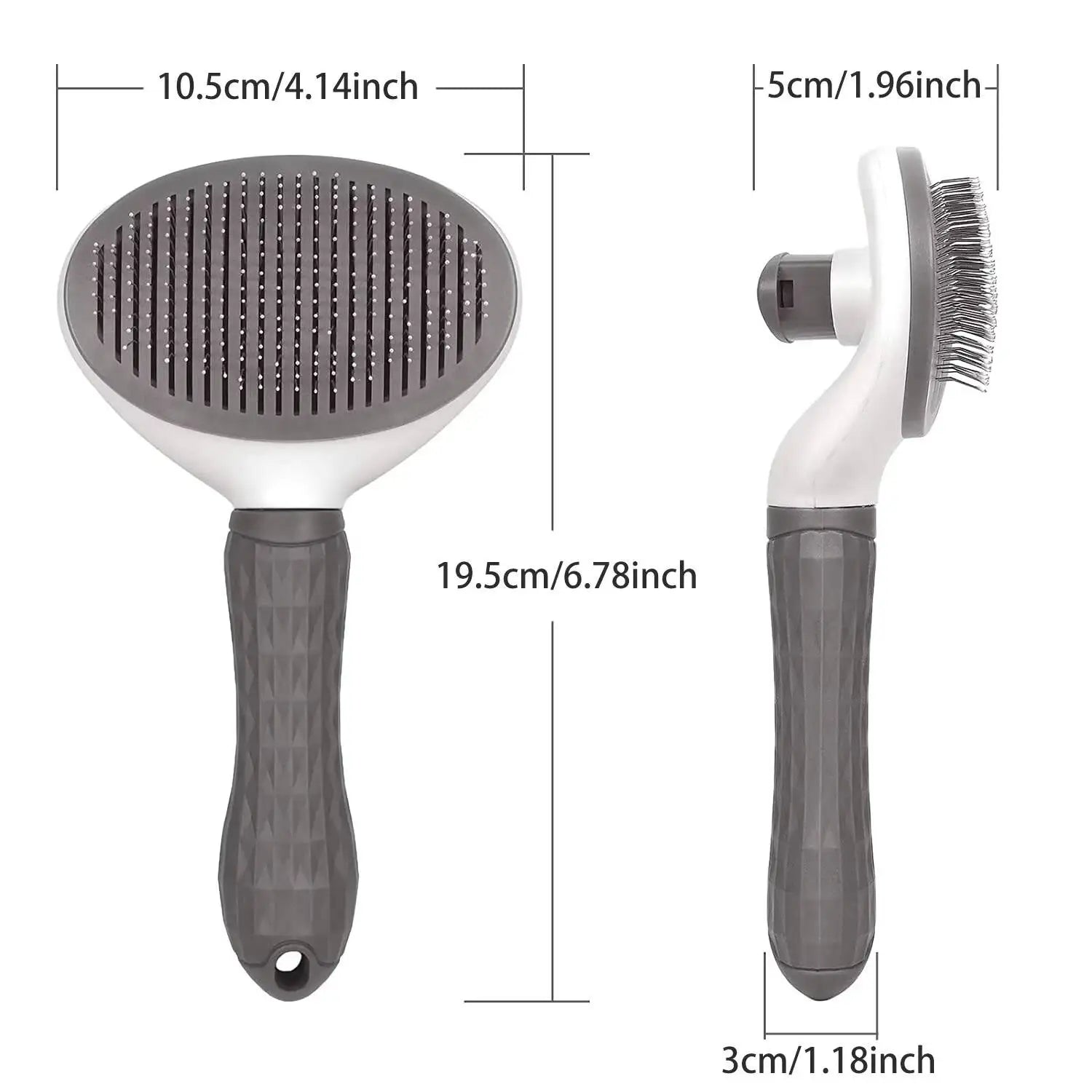 Self Cleaning Pet Hair Remover Brush Dog Cat Grooming Tool