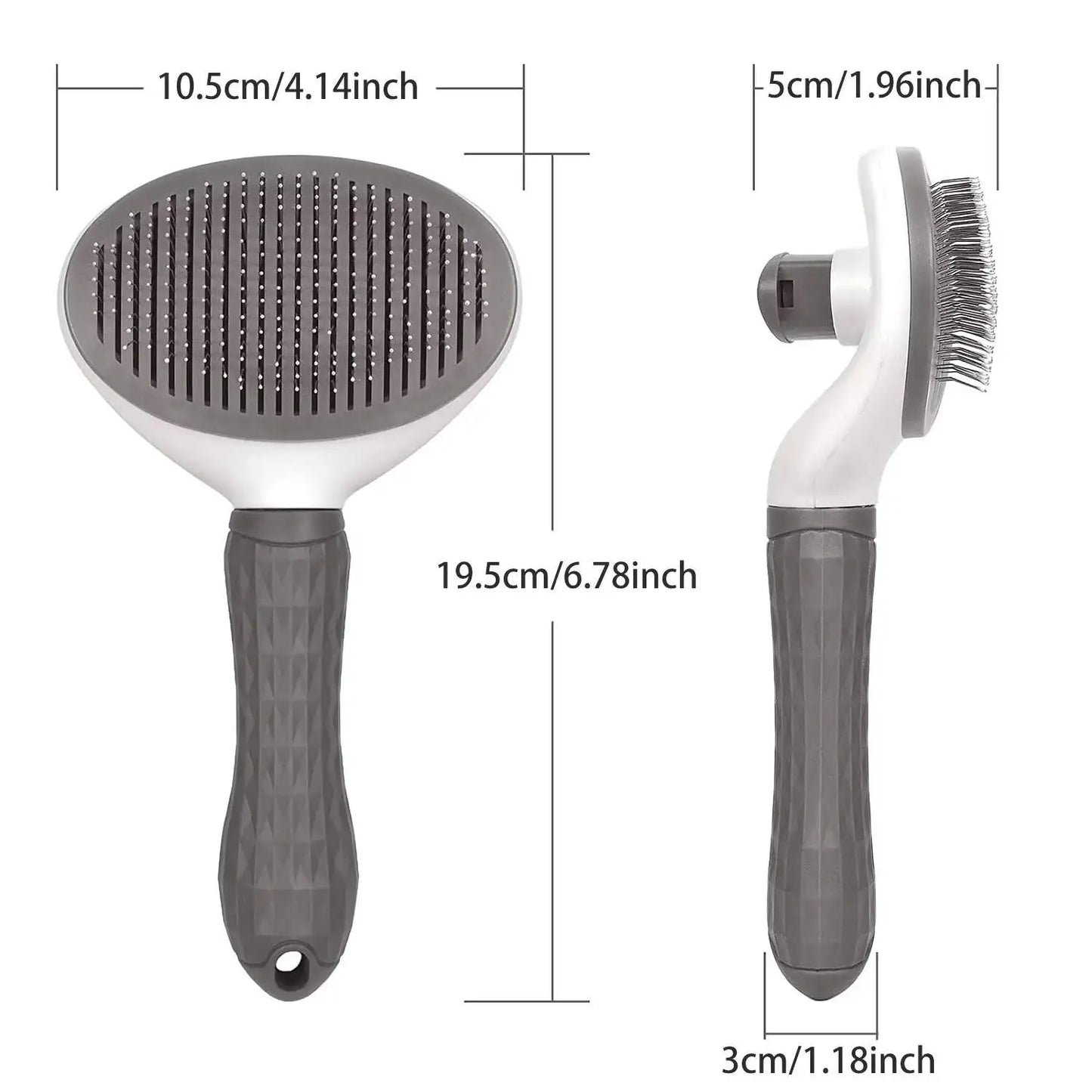 Self Cleaning Pet Hair Remover Brush Dog Cat Grooming Tool